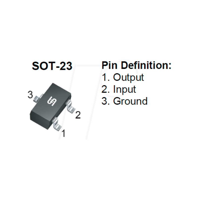 Ultra LDO fixed voltage regulator 3.3 Vout, 80 mA, SOT-23