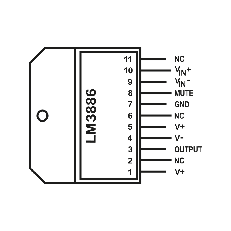 Audio power amplifier, 68 W, 1-channel, 20 - 84 V, TO-220-11