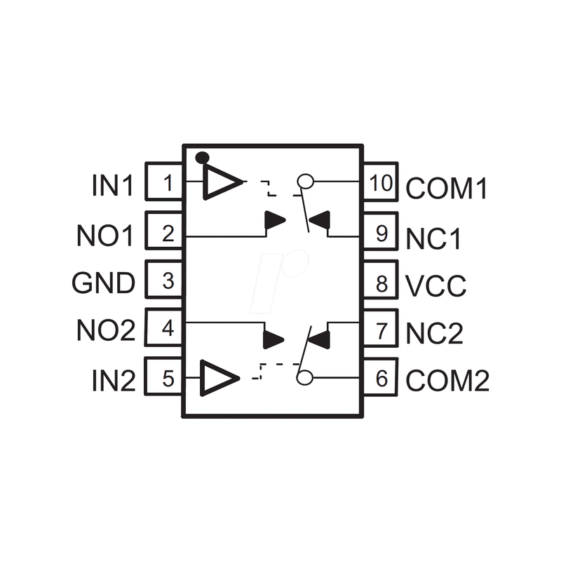 Analogue Switch IC VSSOP-10