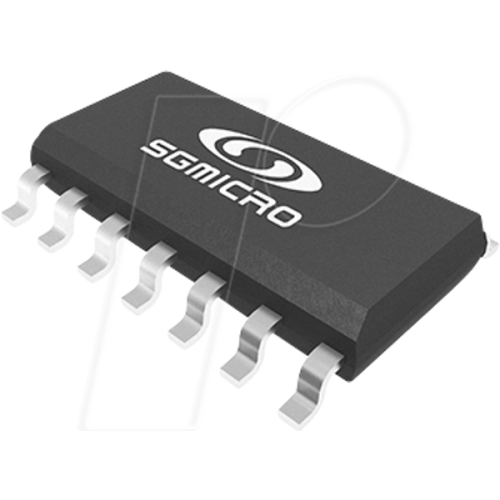 Quad operational amplifier, 3.0 - 32V, 1.1MHz, 0.35 V/µs, SO-14