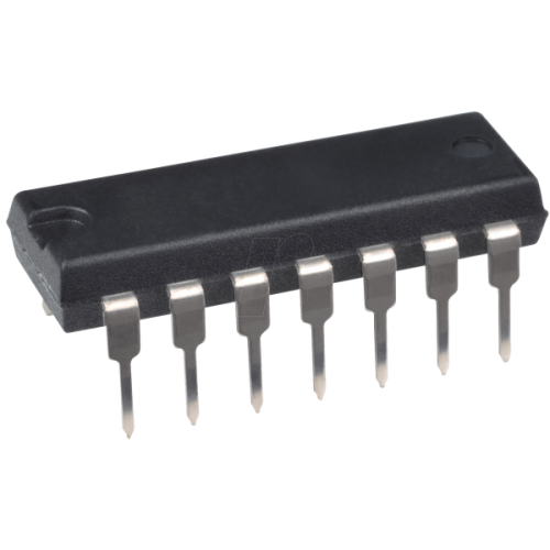 Quad push/pull comparator/1.6 V/DIL-14