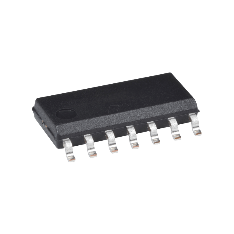 Quad push/pull comparator/1.8 V/SOIC-14