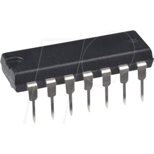Operational Amplifier, 4x, DIP-14