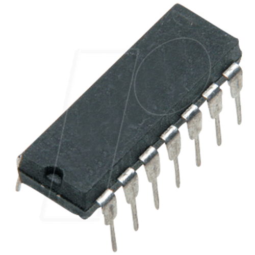 Operational amplifier, 4-fold, 0.43 V/µs, DIP-14
