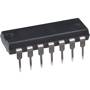 10-bit serial A/D converter, 4-channel, 2.7V, SPI, DIP-14