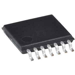 10-bit serial A/D converter, 4-channel, 2.7V, SPI, TSSOP-14