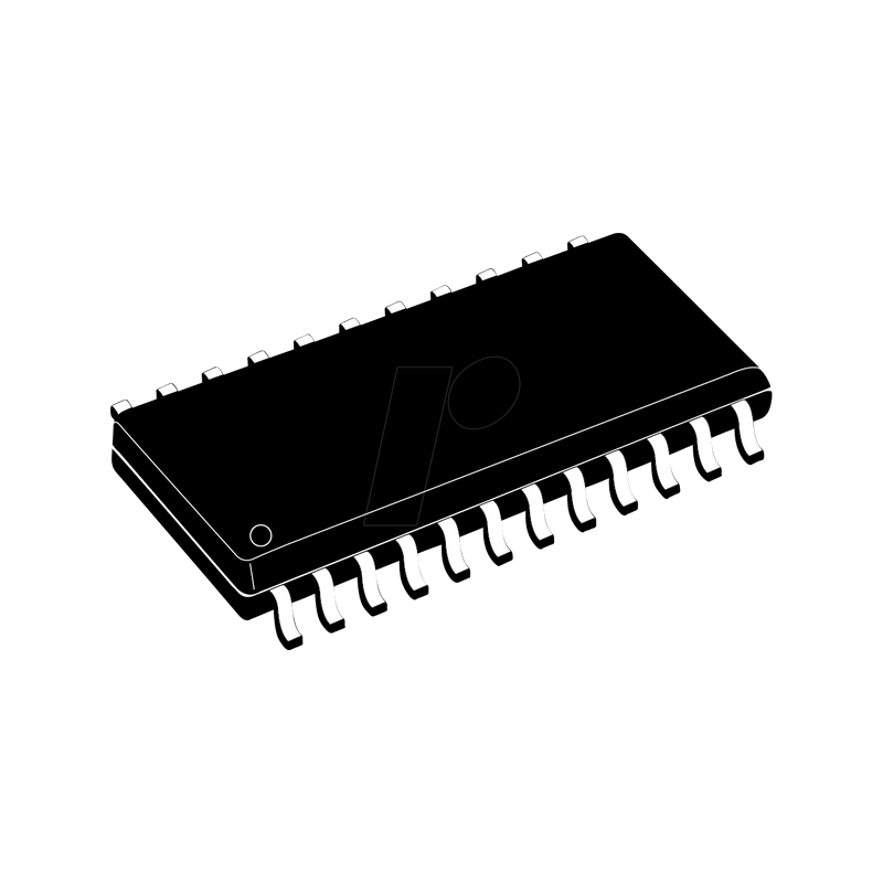 D/A converter, 8-bit, 4-channel, µP-compatible, SOL-24