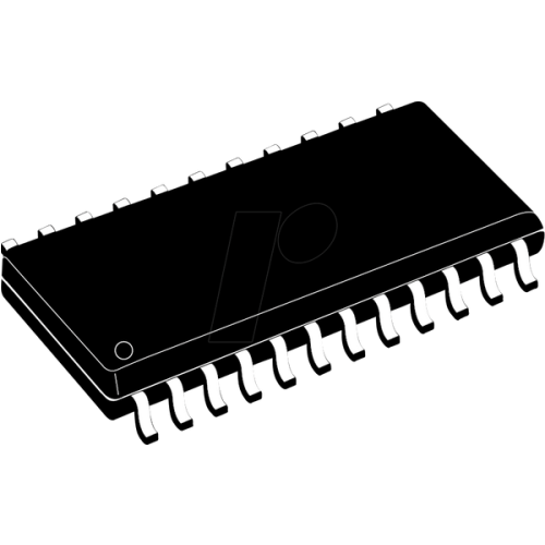 D/A converter, 8-bit, 4-channel, µP-compatible, SOL-24