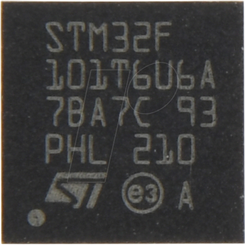 Microcontroller, Cortex M3, 36MHz,16KB Flash,4KB RAM,UFQFPN-36
