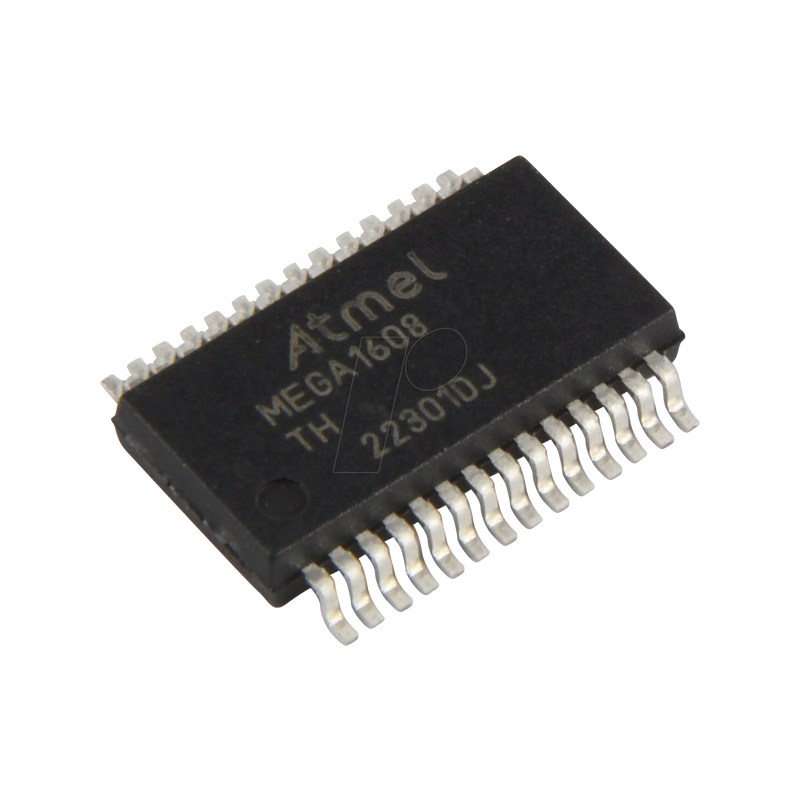 8-bit ATMega AVR® microcontroller, 16 kB, 20 MHz, SSOP-28