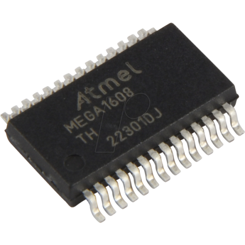8-bit ATMega AVR® microcontroller, 16 kB, 20 MHz, SSOP-28