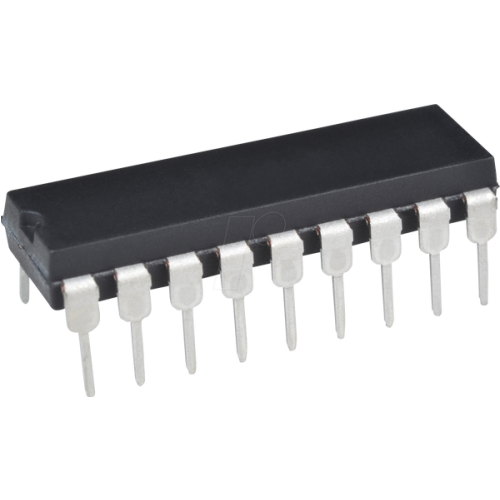 8-bit PICmicro microcontroller, 7 KB, 20 MHz, DIP-18