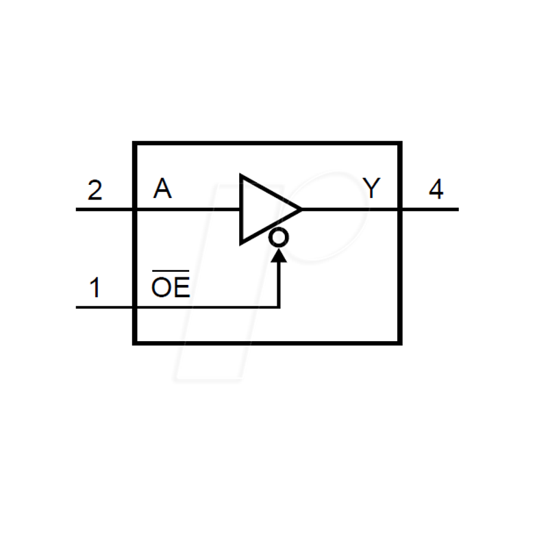 Tristate buffer, Enable, 2 ... 5.5 V, SOT-353-5