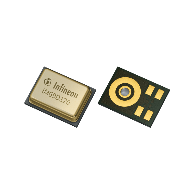 MEMS microphone, 69 dB, 1.62-3.6 V, LLGA-5