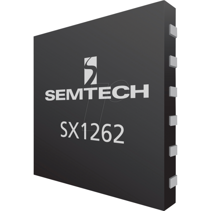 LoRa® transceiver, SX1262, +22 dBm, 150-960 MHz, QFN-24
