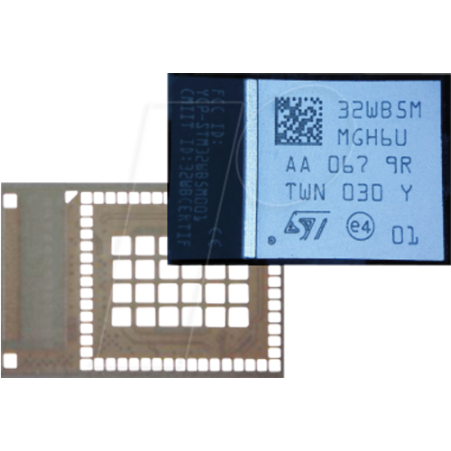 Wireless module, Bluetooth, 802.15.4, 2.4 GHz, 7.3 x 11 x 1.34 m
