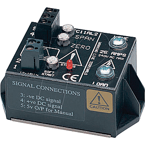 Phase angle control with integrated power section