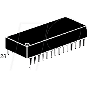 NVRAM, SRAM, 256 Kb (32 K x 8), 70 ns, 4.5 ... 5.5 V, DIL-28