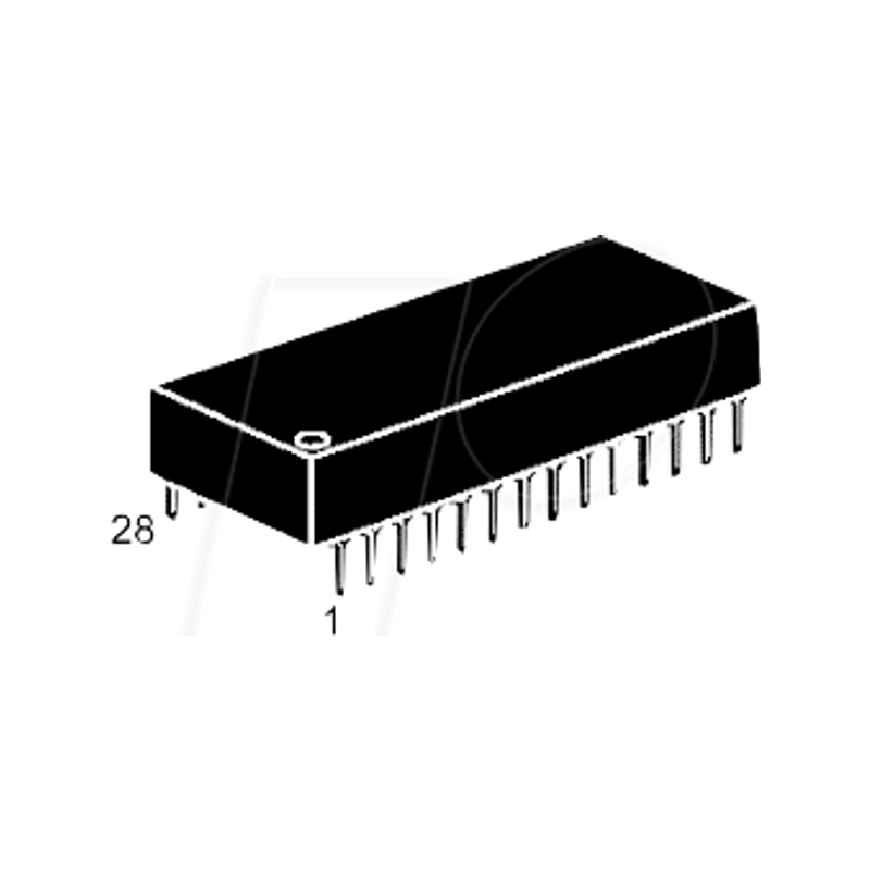 NVRAM, SRAM, 256 Kb (32 K x 8), 70 ns, 4.75 ... 5.5 V, DIL-28