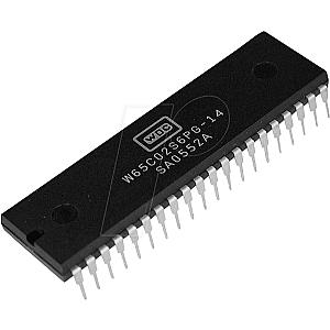 8-bit 65x microprocessor, 14 MHz,1.8-5.25 V,PDIP-40