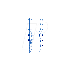 8-bit 65x microprocessor, 14 MHz,1.8-5.25 V,PDIP-40