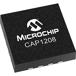 8-channel touch controller, capacitive, QFN-16